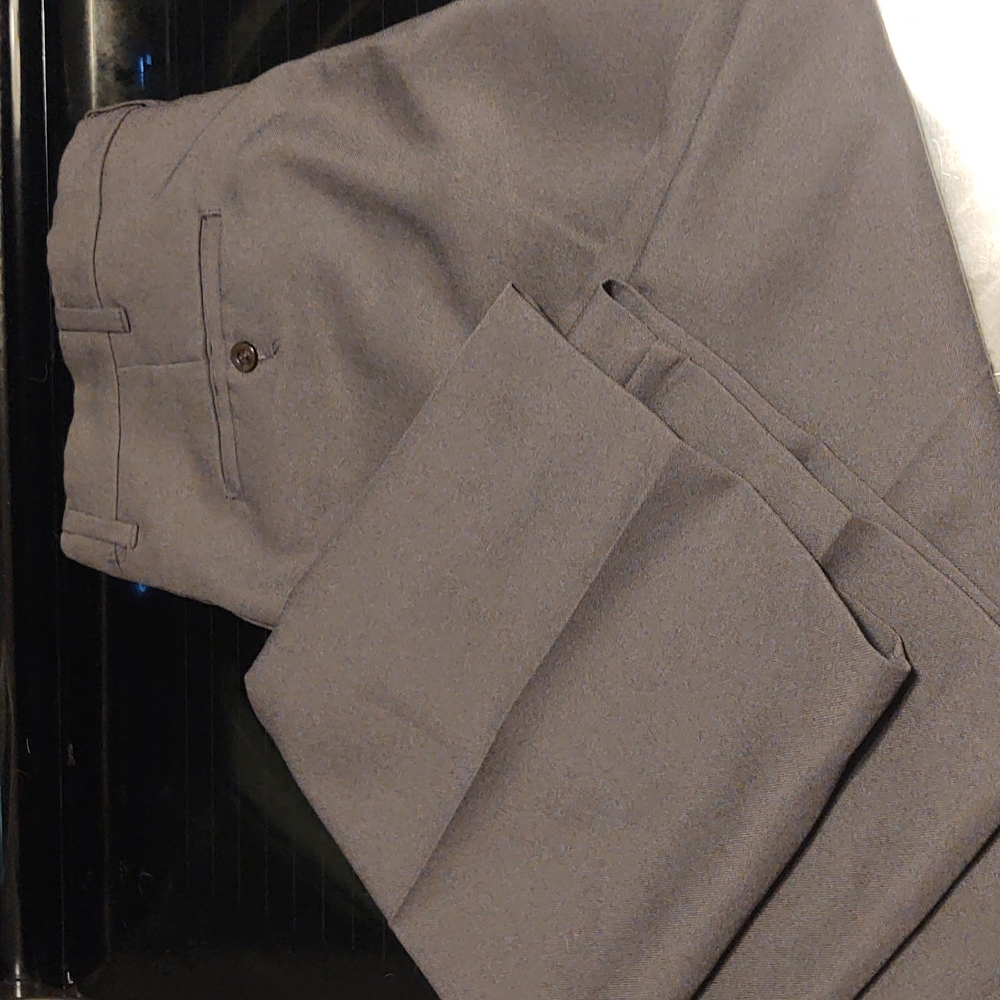 Dark gray men's dress pants
